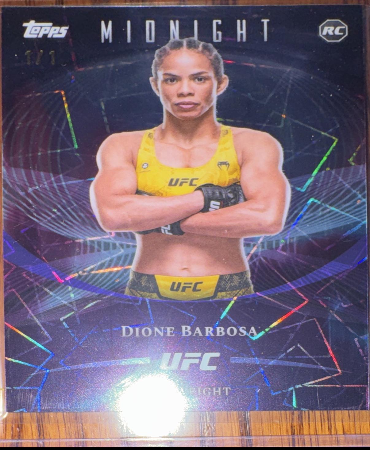 Dione Barbosa 2026 Topps Midnight UFC Base #4 Midnight