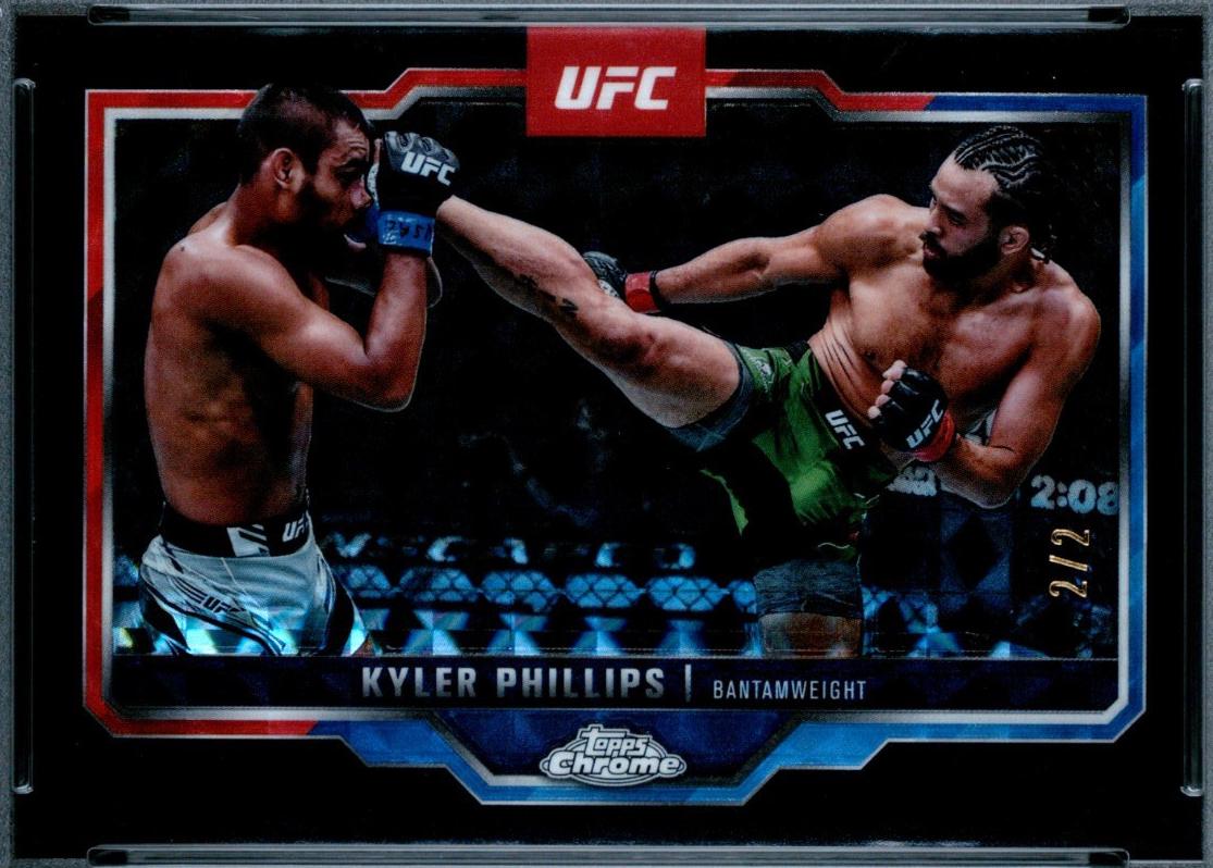 Kyler Phillips 2025 Topps Chrome UFC Base #181 Black Geometric Refractor