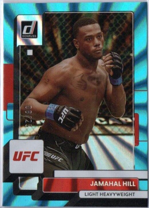 Jamahal Hill 2023 Panini Donruss UFC Base #152 Teal Laser
