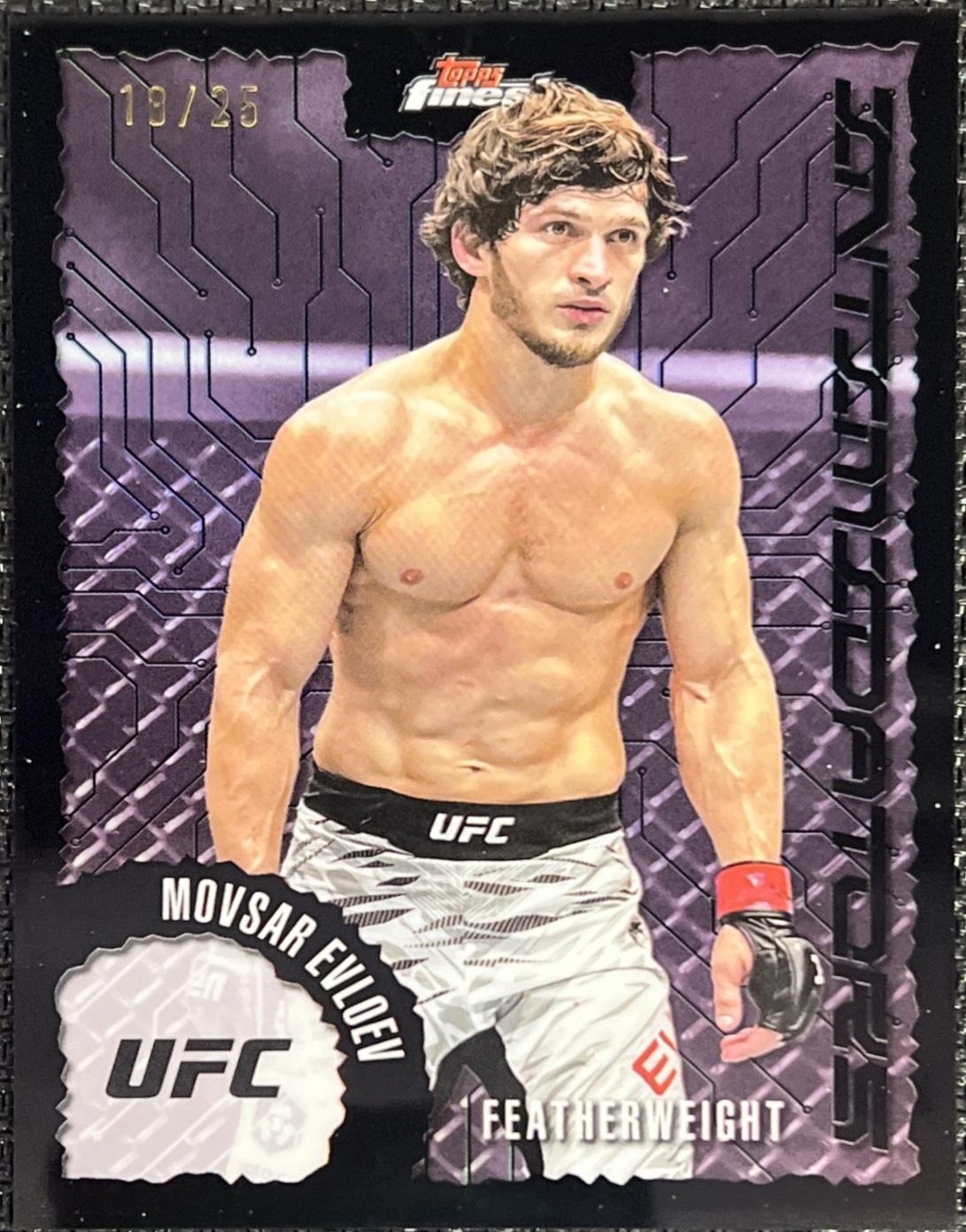 Movsar Evloev 2025 Topps Finest UFC Intimidators #IT-27 Black Refractor