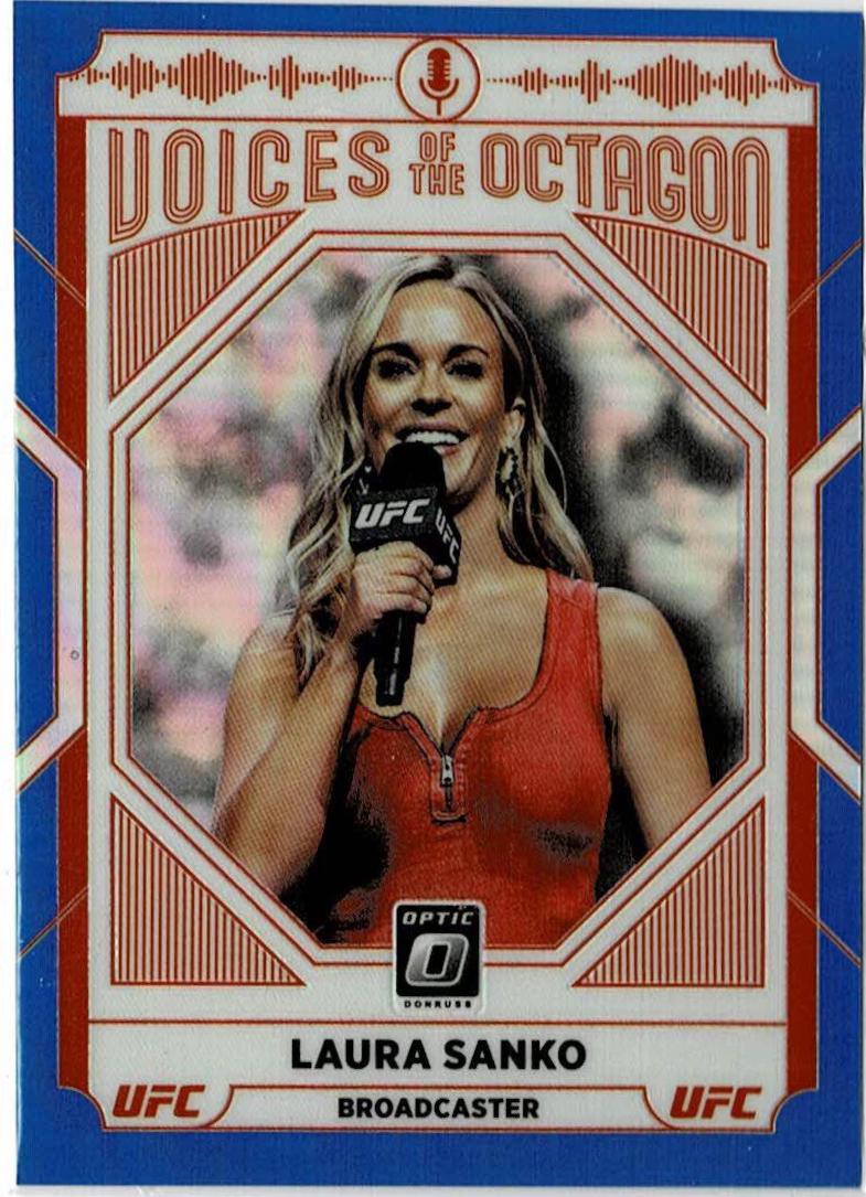 Laura Sanko 2022 Panini Donruss Optic UFC Base #124 Blue