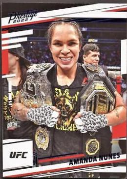 Amanda Nunes 2022 Panini Chronicles UFC Base Prestige #179 Blue