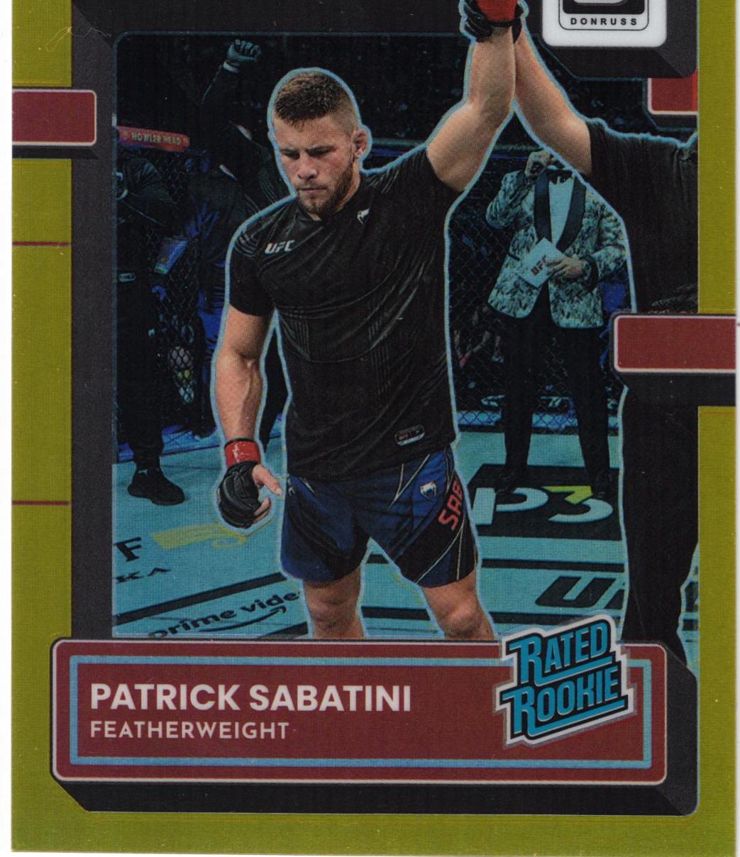 Patrick Sabatini 2023 Panini Donruss Optic UFC Base #143 Gold