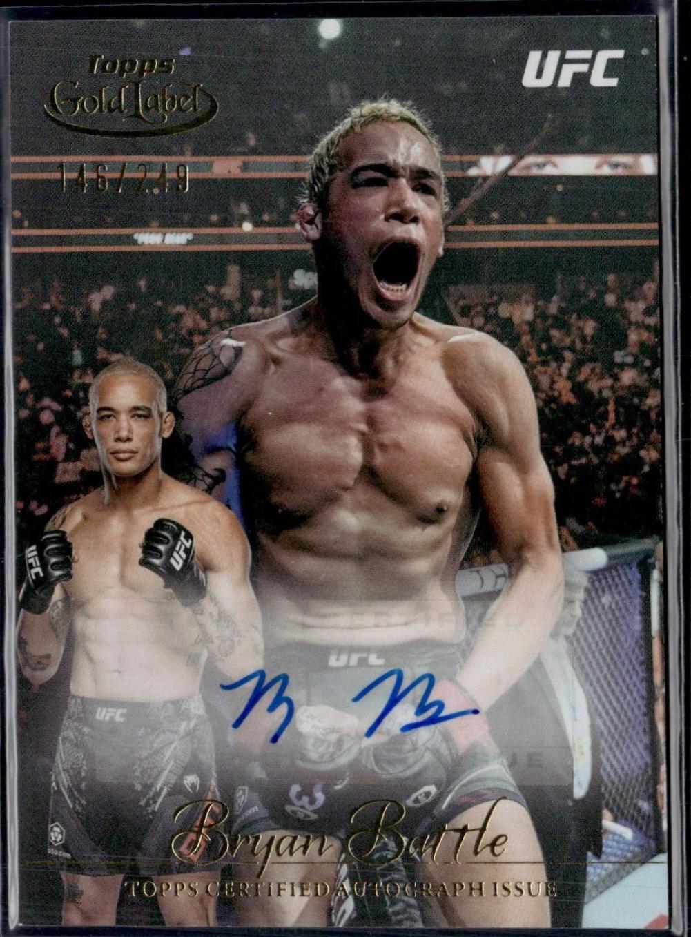 Bryan Battle 2024 Topps Gold Label UFC Gold Label Autographs #GLA-BBA Gold