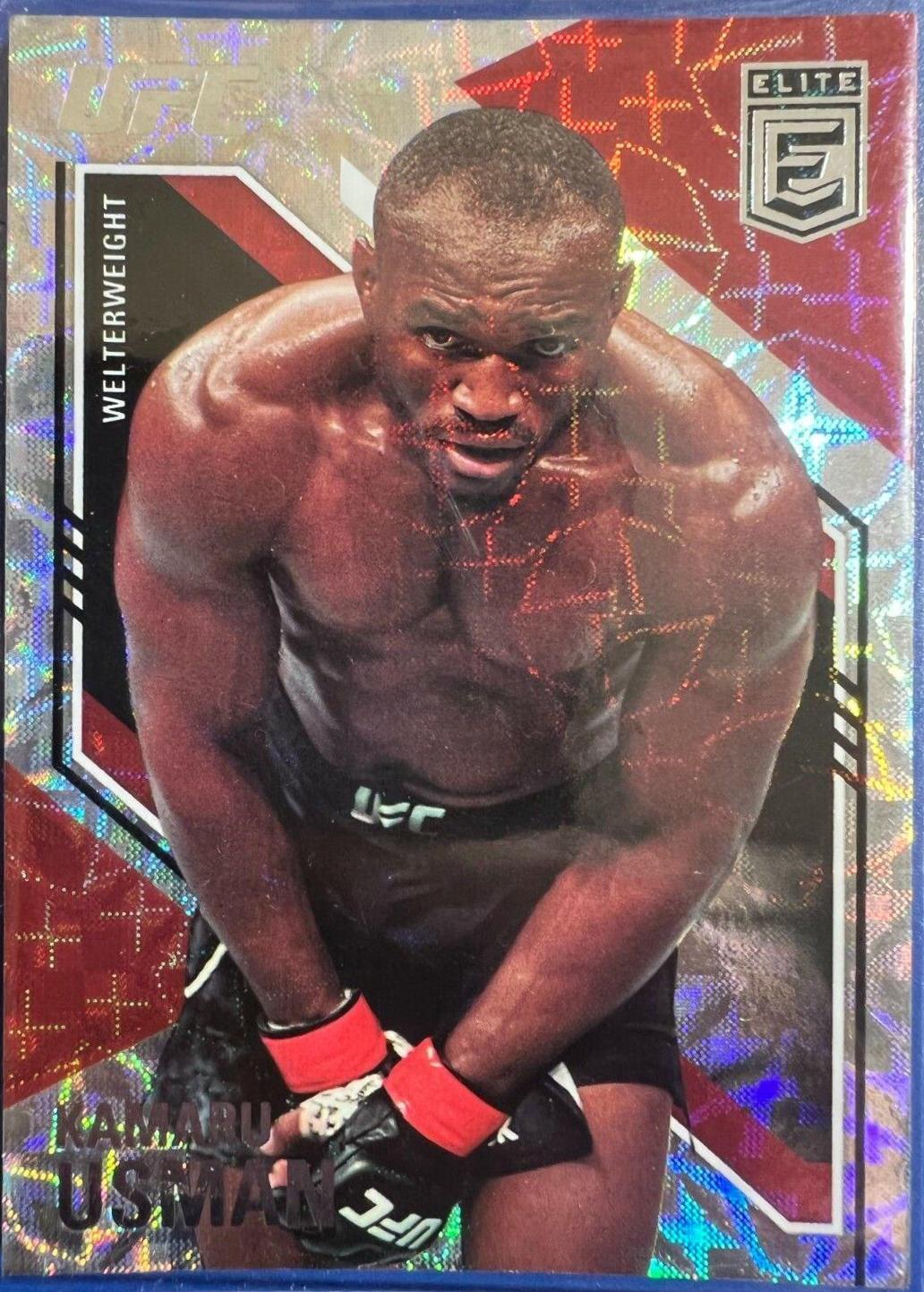 Kamaru Usman 2021 Panini Chronicles UFC Base Elite #144 Asia