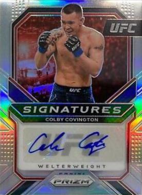 Colby Covington 2021 Panini Prizm UFC Signatures #8 Silver