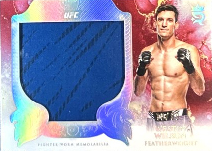 Westin Wilson 2025 Topps Royalty UFC Rookie Jumbo Relics #RJR-WW Platinum