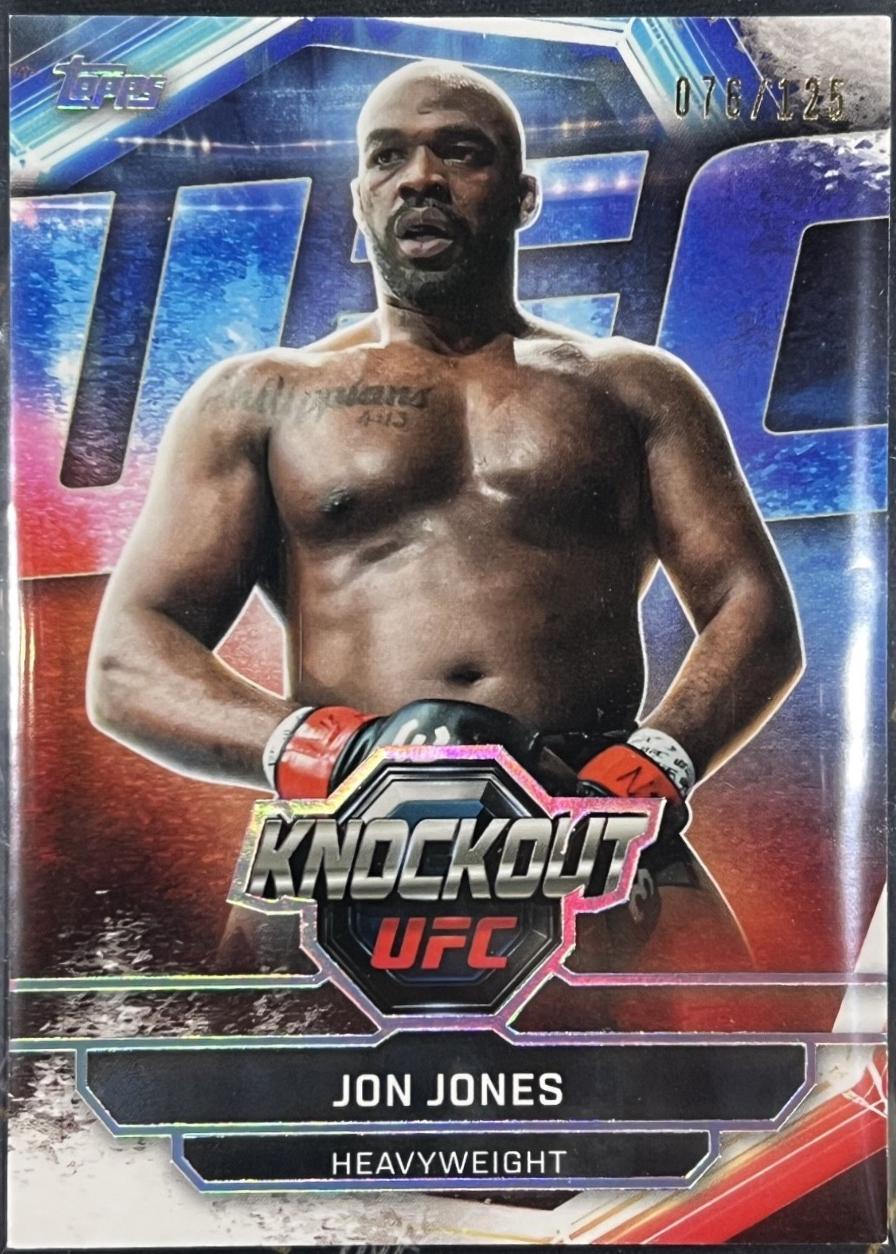 Jon Jones 2026 Topps Knockout UFC Base #14 Holo Silver