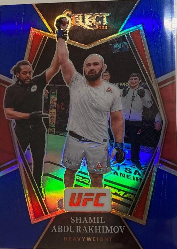 Shamil Abdurakhimov 2022 Panini Select UFC Premier Level #194 Blue Prizm