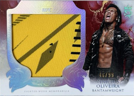 Vinicius Oliveira 2025 Topps Royalty UFC Rookie Jumbo Relics #RJR-VO Platinum