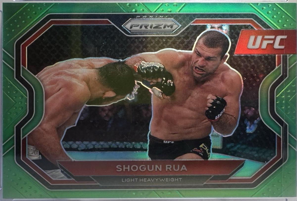 Mauricio Rua 2021 Panini Prizm UFC Base #153 Neon Green