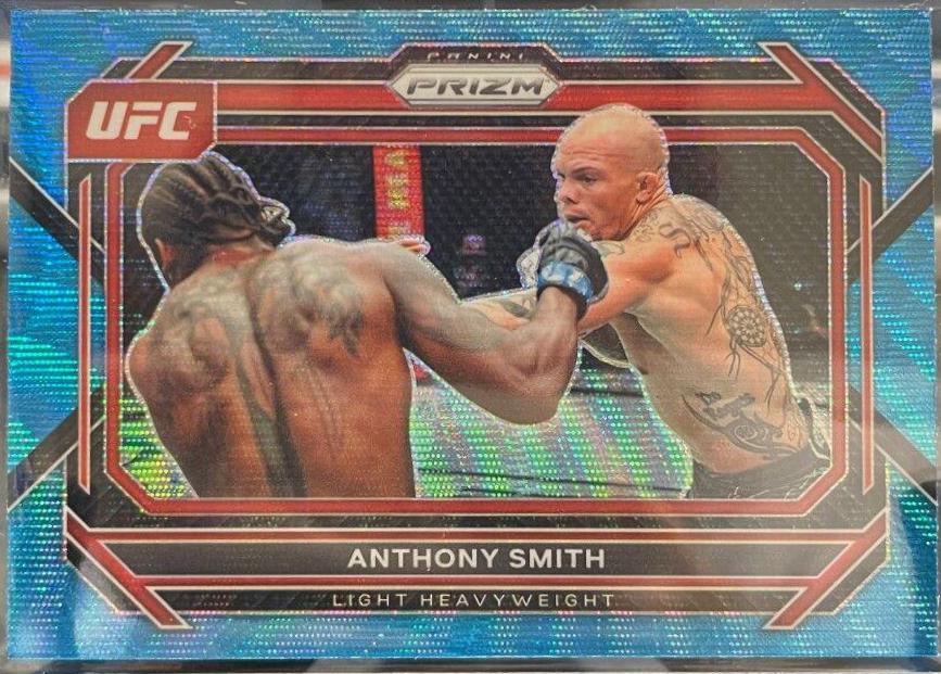 Anthony Smith 2023 Panini Prizm UFC Base #96 Blue Wave