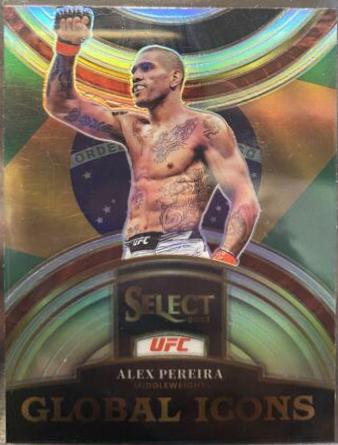 Alex Pereira 2023 Panini Select UFC Global Icons #16 Silver