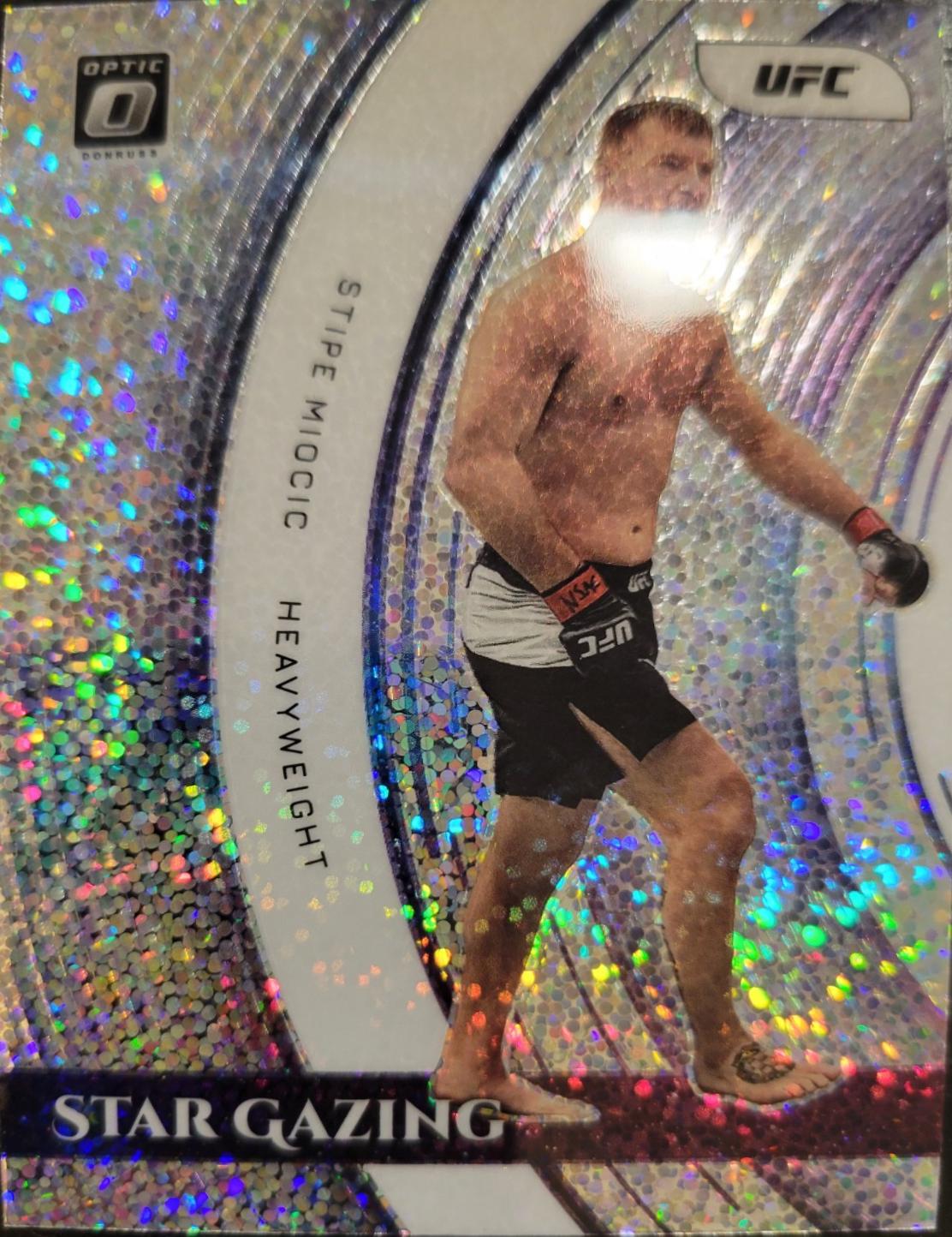 Stipe Miocic 2022 Panini Donruss Optic UFC Star Gazing #12 White Sparkle