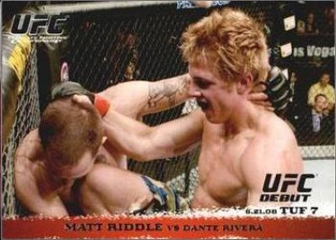 Matt Riddle / Dante Rivera 2009 Topps UFC Round 1 Base #85 Red