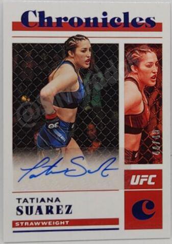 Tatiana Suarez 2023 Panini Chronicles UFC Chronicles Signatures #25 Blue