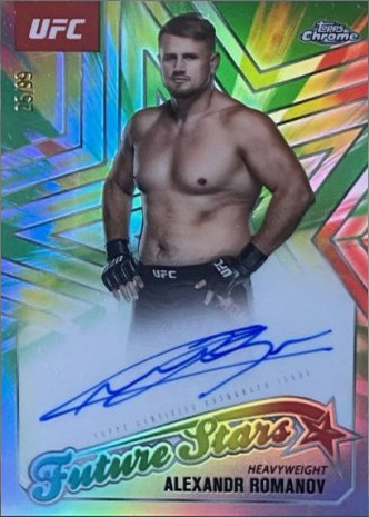 Alexandr Romanov 2025 Topps Chrome UFC Future Stars Autographs #FSA-AR Red Refractor