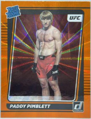 Paddy Pimblett 2022 Panini Donruss UFC Base #207 Orange