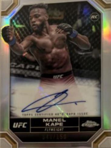 Manel Kape 2024 Topps Chrome UFC Chrome Rookie Autographs #CRA-MKA Refractor