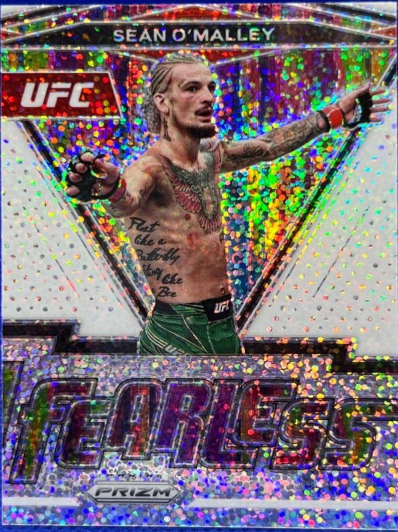 Sean O'Malley 2022 Panini Prizm UFC Fearless #3 White Sparkle