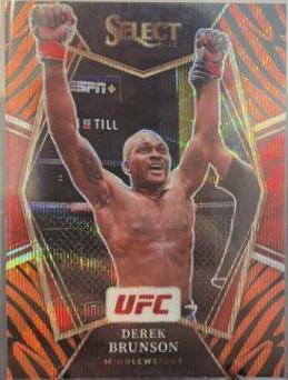 Derek Brunson 2022 Panini Select UFC Premier Level #114 Tiger