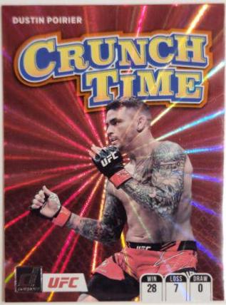 Dustin Poirier 2022 Panini Donruss UFC Crunch Time #15 Orange