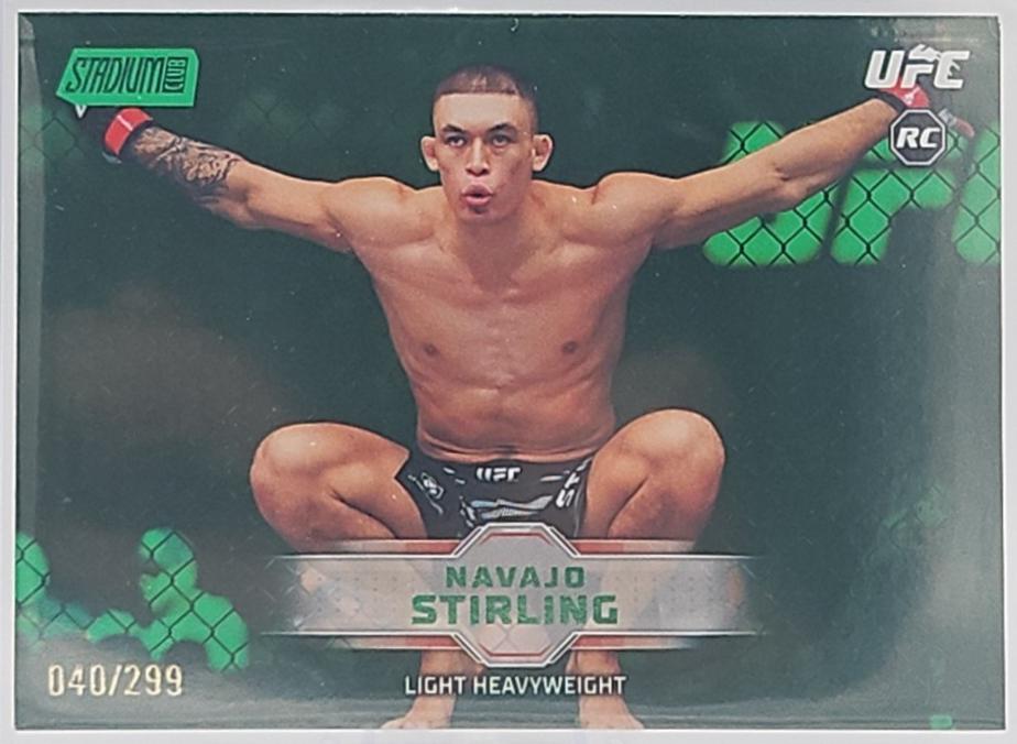 Navajo Stirling 2026 Topps Stadium Club UFC Base #187 Green