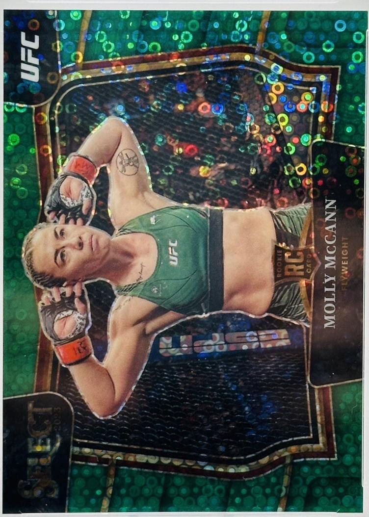 Molly McCann 2023 Panini Select UFC Octagonside #205 Green Disco