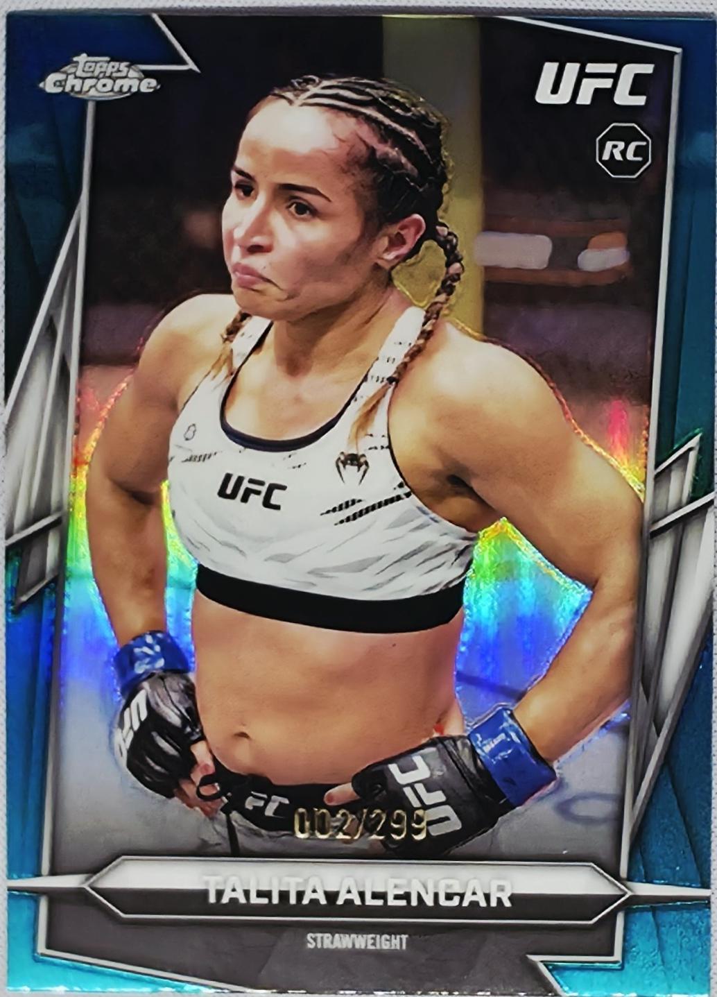 Talita Alencar 2026 Topps Chrome UFC Base #124 Teal Refractor