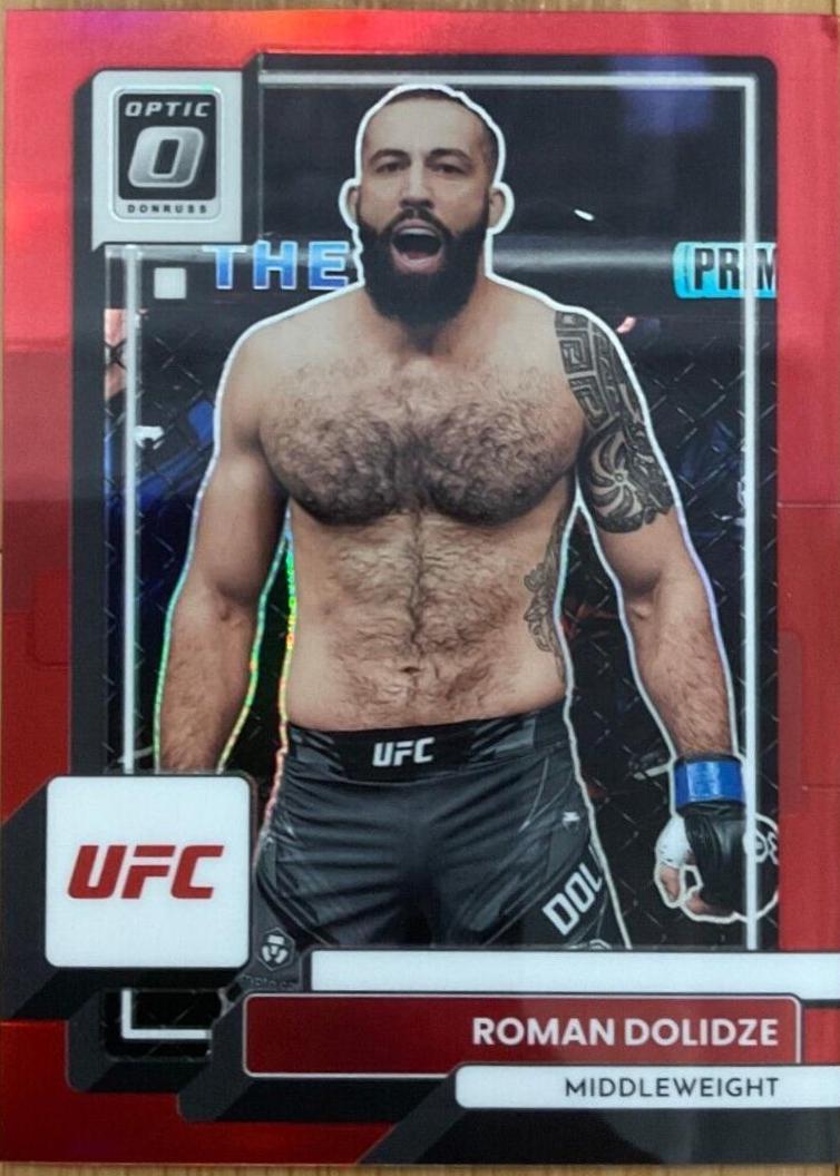 Roman Dolidze 2023 Panini Donruss Optic UFC Base #4 Red