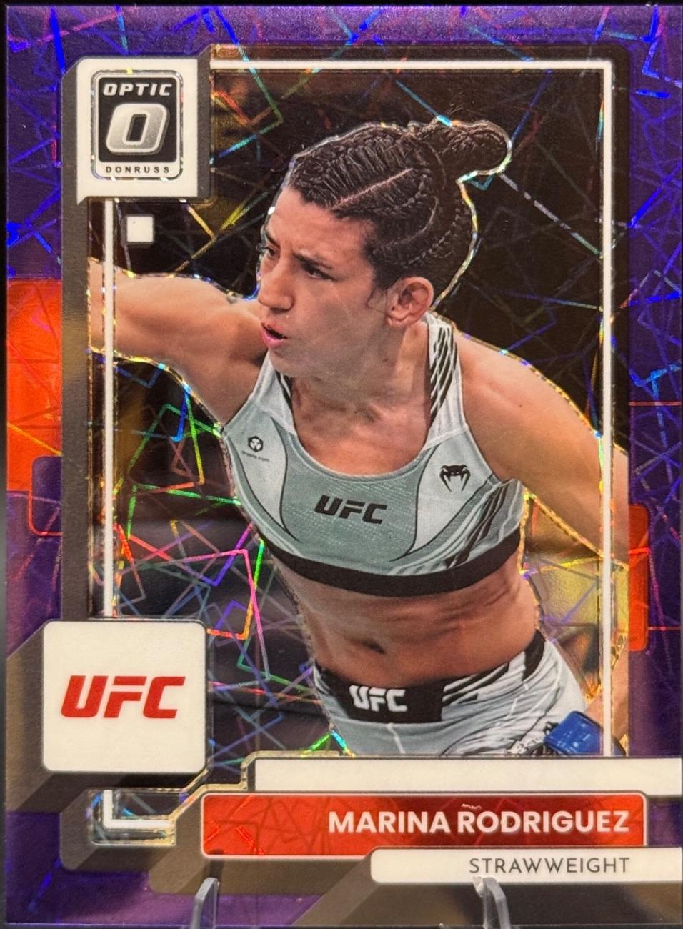Marina Rodriguez 2023 Panini Donruss Optic UFC Base #38 Purple Velocity