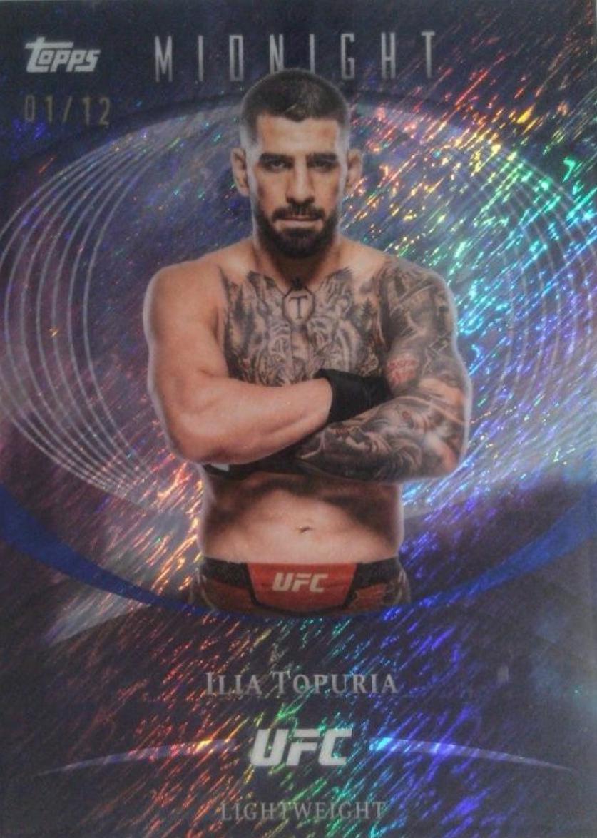 Ilia Topuria 2026 Topps Midnight UFC Base #1 Midnight