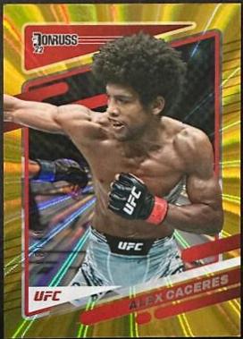 Alex Caceres 2022 Panini Donruss UFC Base #121 Gold