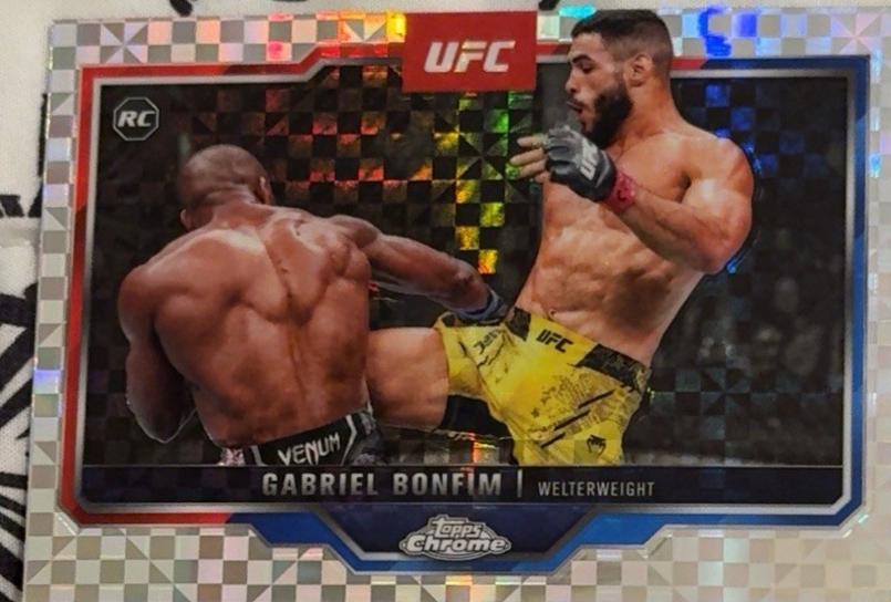 Gabriel Bonfim 2025 Topps Chrome UFC Base #26 X-Fractor