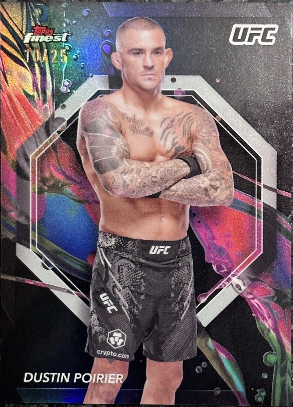 Dustin Poirier 2024 Topps Finest UFC Base Rare #259 Black Refractor