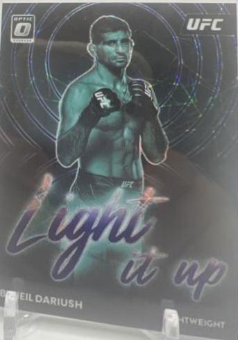 Beneil Dariush 2023 Panini Donruss Optic UFC Light It Up #21 Purple Velocity