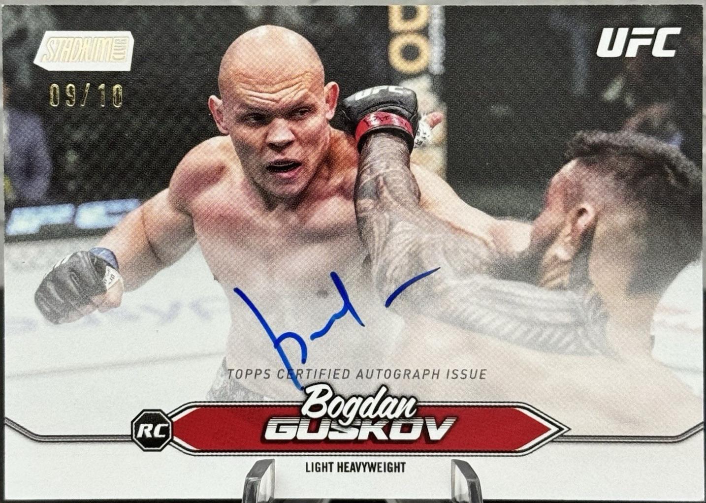 Bogdan Guskov 2025 Topps Stadium Club UFC Base Autographs #BCA-BGV Rainbow