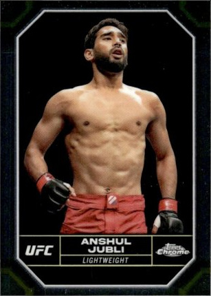 Anshul Jubli 2024 Topps Chrome UFC Base #18 Refractor