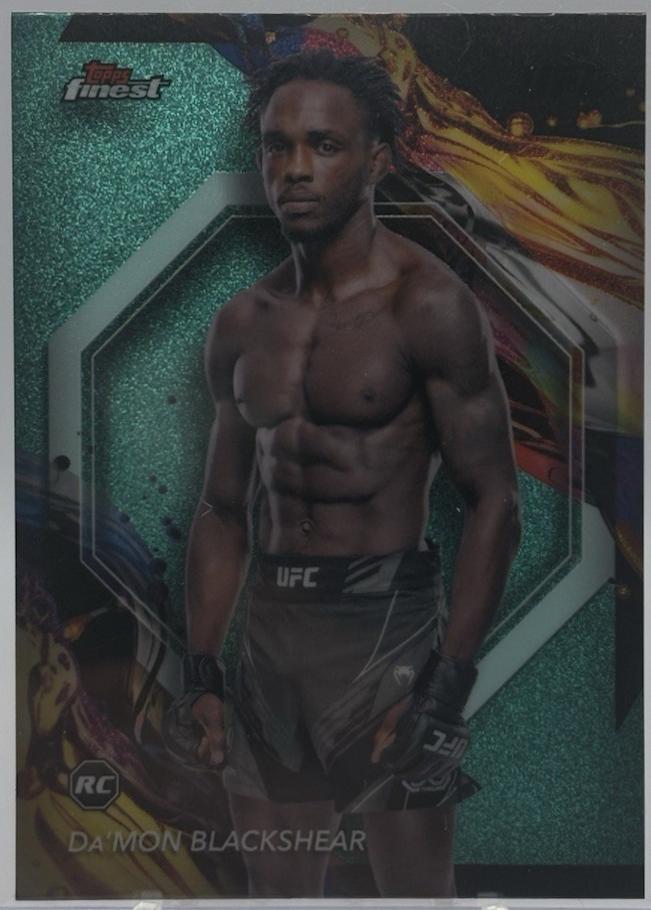 Da'Mon Blackshear 2024 Topps Finest UFC Base Uncommon #129 Aqua Glitter Refractor