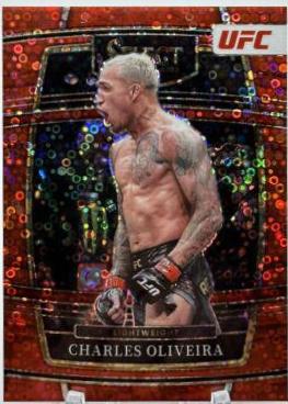 Charles Oliveira 2022 Panini Select UFC Concourse #45 Red Disco