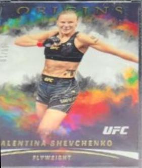 Valentina Shevchenko 2022 Panini Chronicles UFC Base Origins #134 Gold