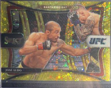 José Aldo 2021 Panini Select UFC Octagonside #235 Gold Disco