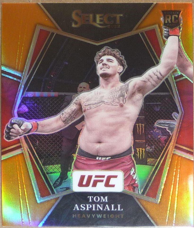 Tom Aspinall 2022 Panini Select UFC Premier Level #185 Orange