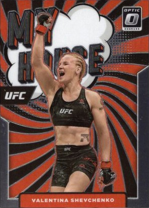 Valentina Shevchenko 2022 Panini Donruss Optic UFC My House #23 Gold Vinyl