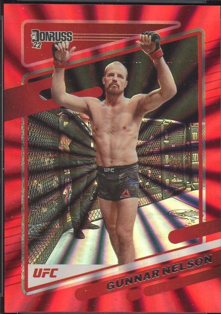 Gunnar Nelson 2022 Panini Donruss UFC Base #175 Red