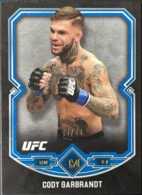 Cody Garbrandt 2017 Topps Museum Collection UFC Base #2 Sapphire