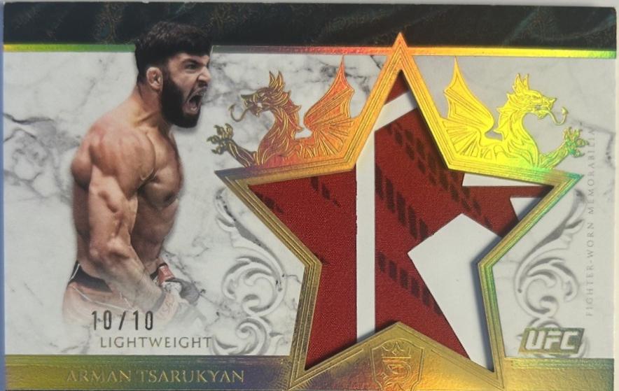 Arman Tsarukyan 2025 Topps Royalty UFC Star Relics #SR-AT Gold