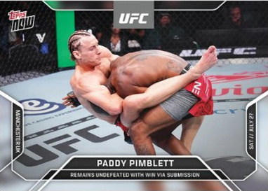 Paddy Pimblett Topps Now UFC Base #14 Orange