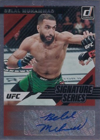 Belal Muhammad 2022 Panini Donruss UFC Signature Series #6 Red