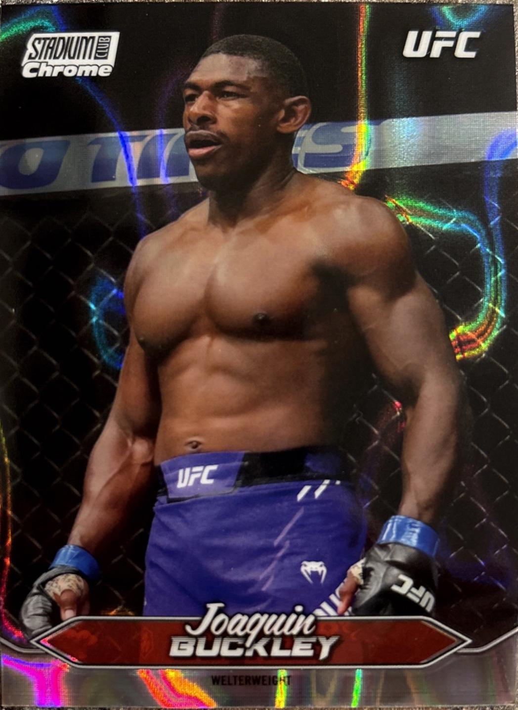 Joaquin Buckley 2025 Topps Stadium Club UFC Base Chrome #C-121 Lava